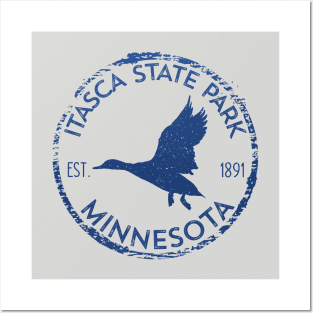 Itasca State Park Minnesota Birder's Duck in Flight Birding Posters and Art